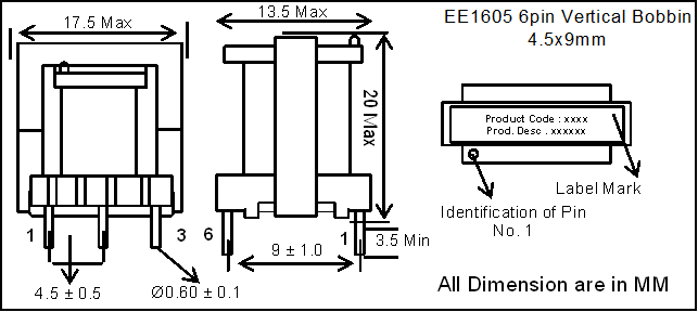 SMPS Transformers EE16