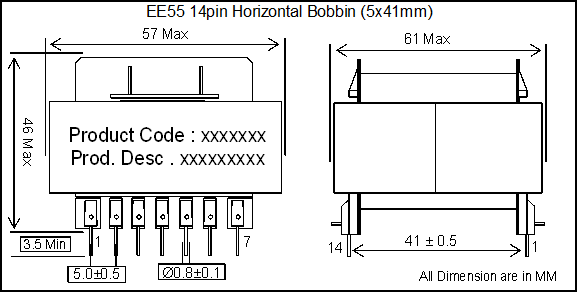 SMPS Transformers EE55