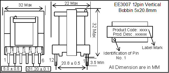 SMPS Transformers EI-EE30