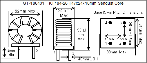 Torroidal Chokes Powder Iron Cores