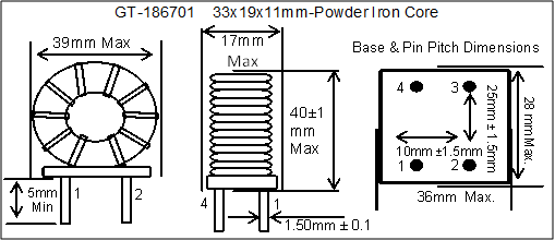 Torroidal Chokes Powder Iron Cores