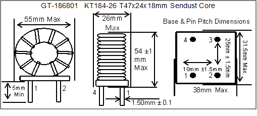 Torroidal Chokes Sendust Core